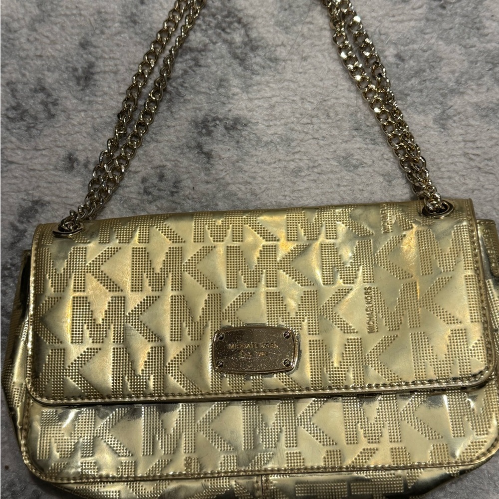 Michael Kors Gold Shoulder Bag